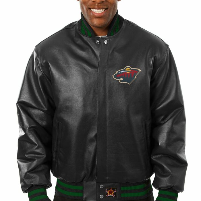 Minnesota Wild Full Leather Jacket