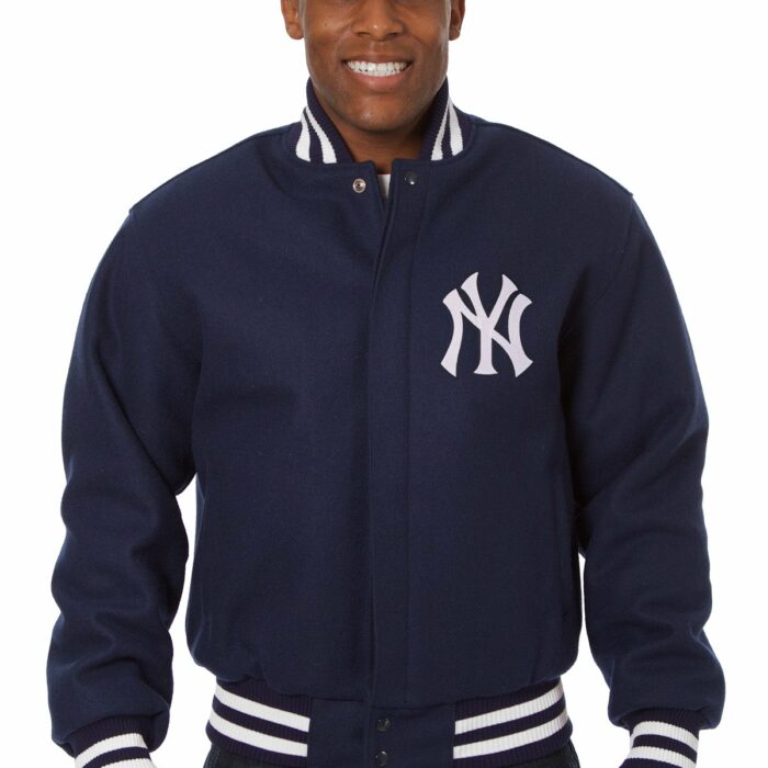 New York Yankees Embroidered Wool Jacket