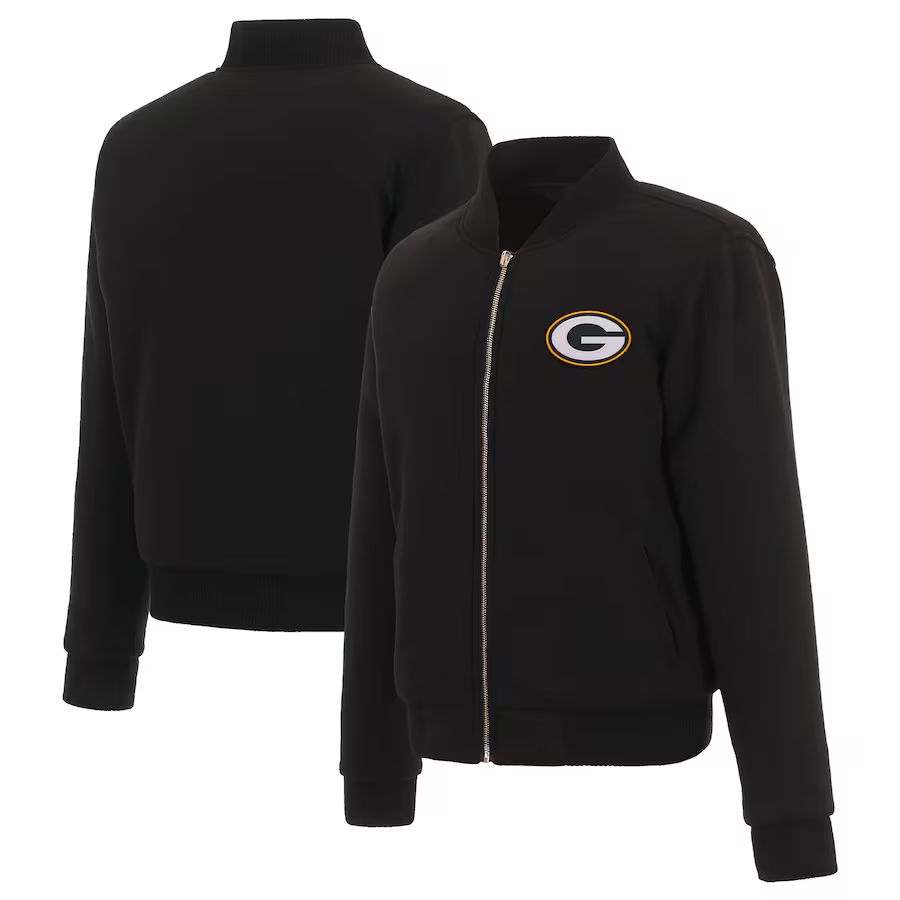 Green Bay Packers Ladies Reversible Fleece Jacket