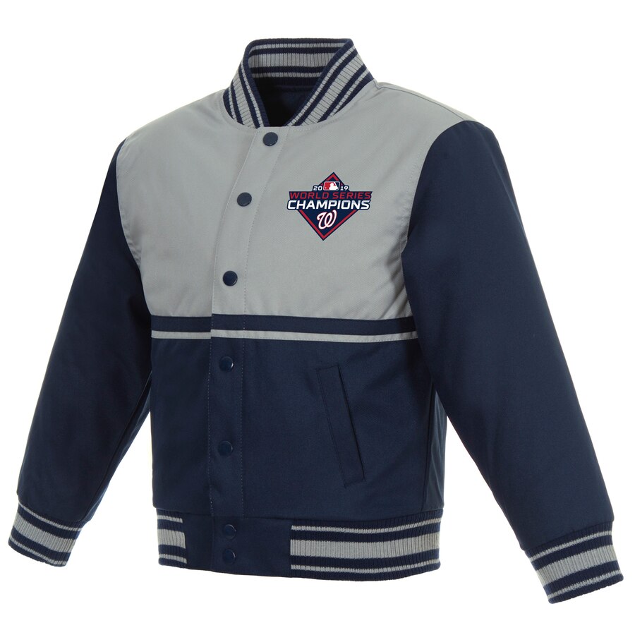 Washington Nationals World Series Kids Poly Twill Jacket